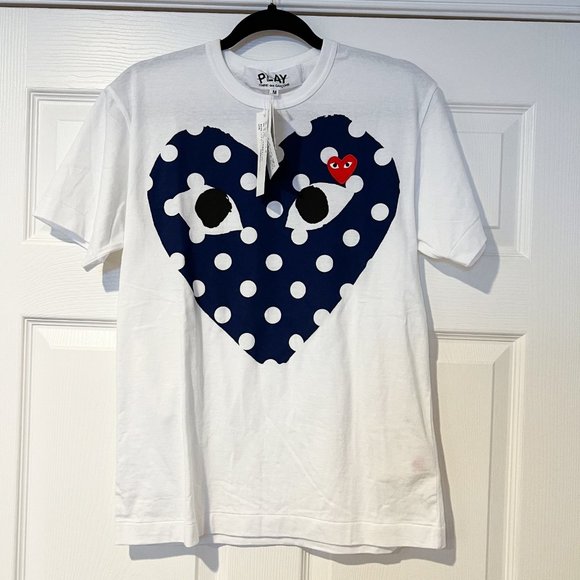 Comme des Garçons PLAY Polka Dot Logo T-Shirt - Picture 2 of 6